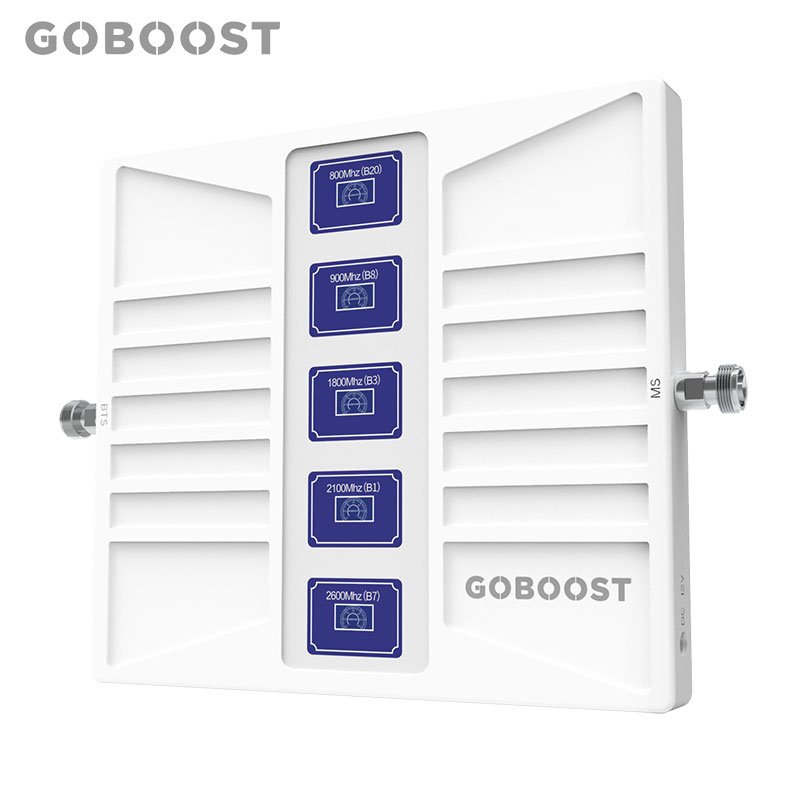 Goboost boosters B20 B8 B3 B1 B7 five band set amplificador rural de seal 5g repetidor 4g booster